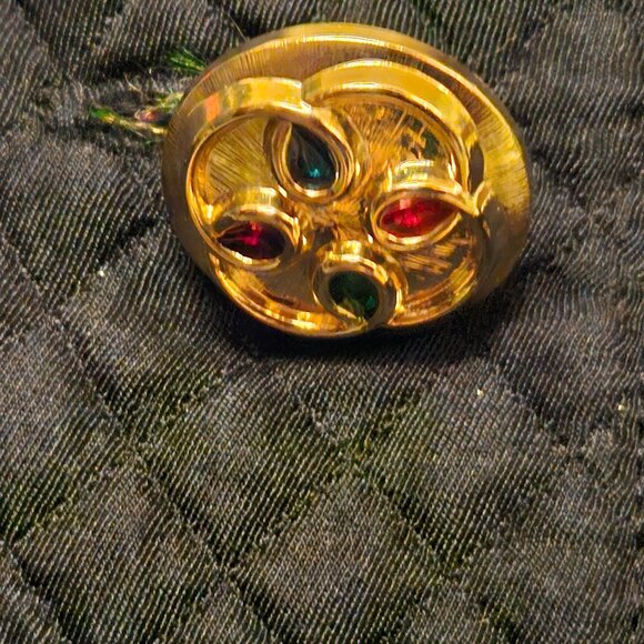 sandy design Black Quilted Paisley Gem Jacket Sz 36 - Picture 8 of 12